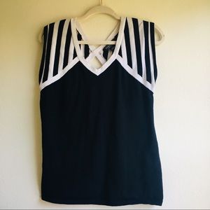 Black & White Knit Top